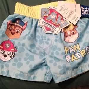 Paw patrol boys swim trunks 3-6months